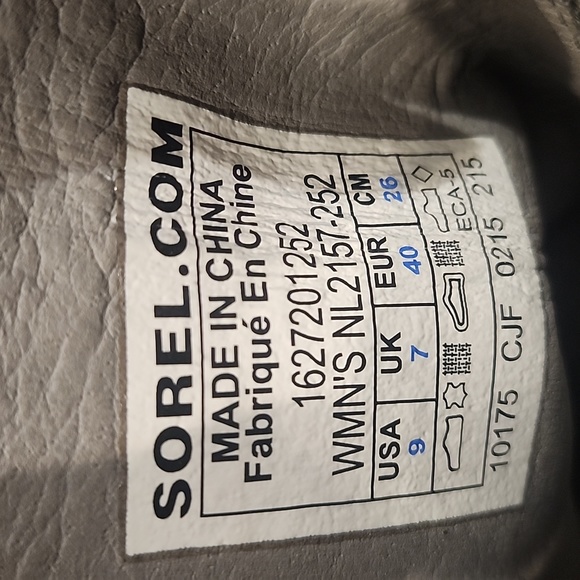 Sorel Major Carly Moto Boots with Zipper Size 9 - Picture 6 of 8